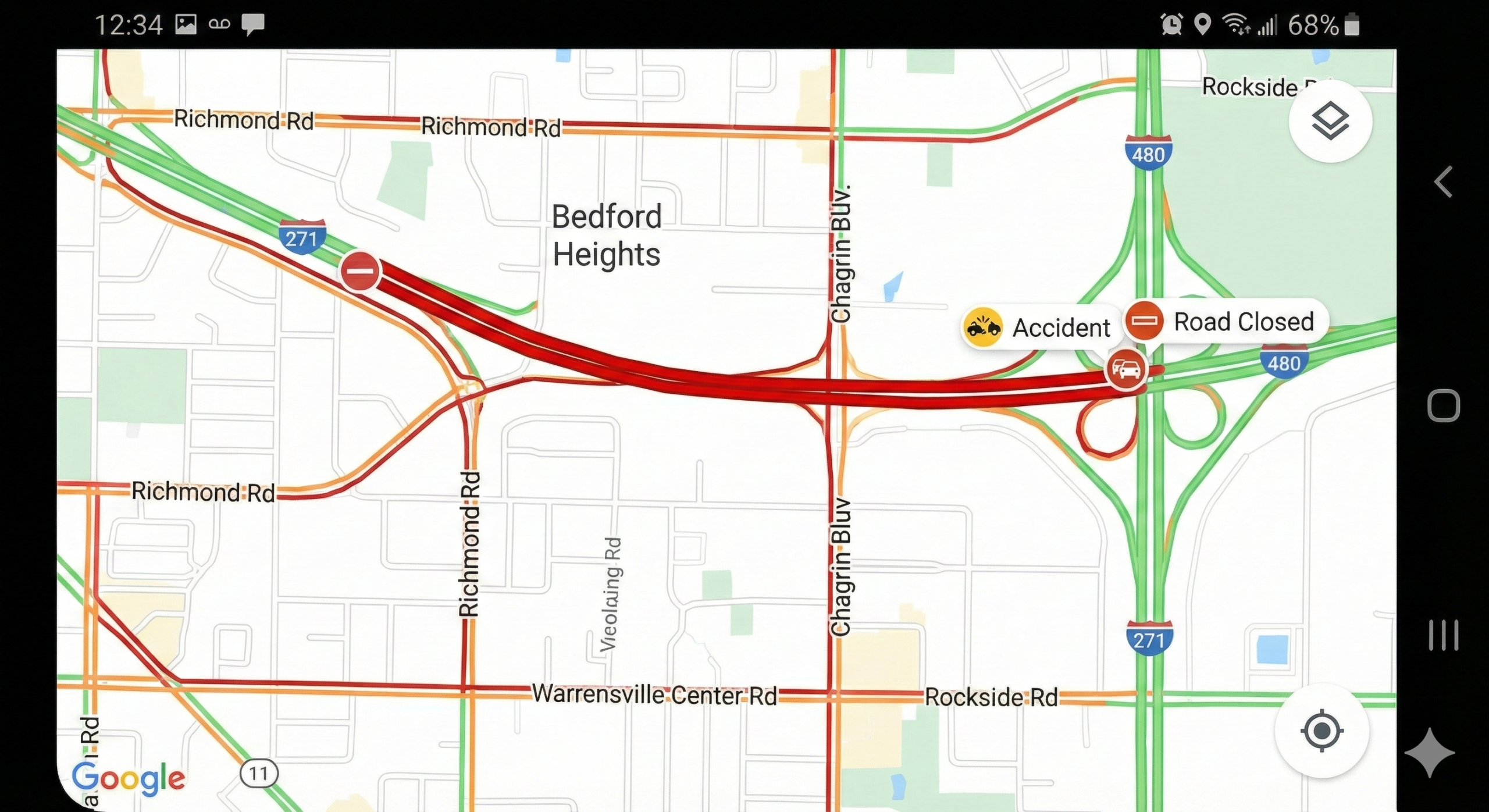 GRIDLOCK ALERT: Major Crash Shuts Down I-271 South in Bedford Heights; Miles of Traffic at Standstill as Emergency Crews Descend on Scene